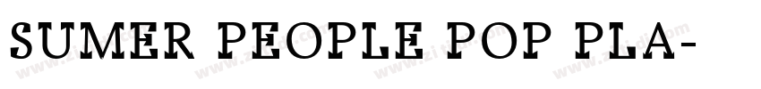 SUMER PEOPLE POP PLA字体转换